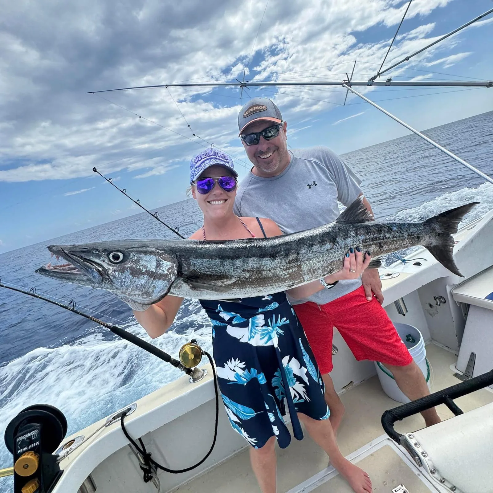 Deep sea fishing charter aboard Sea Candy, Cozumel