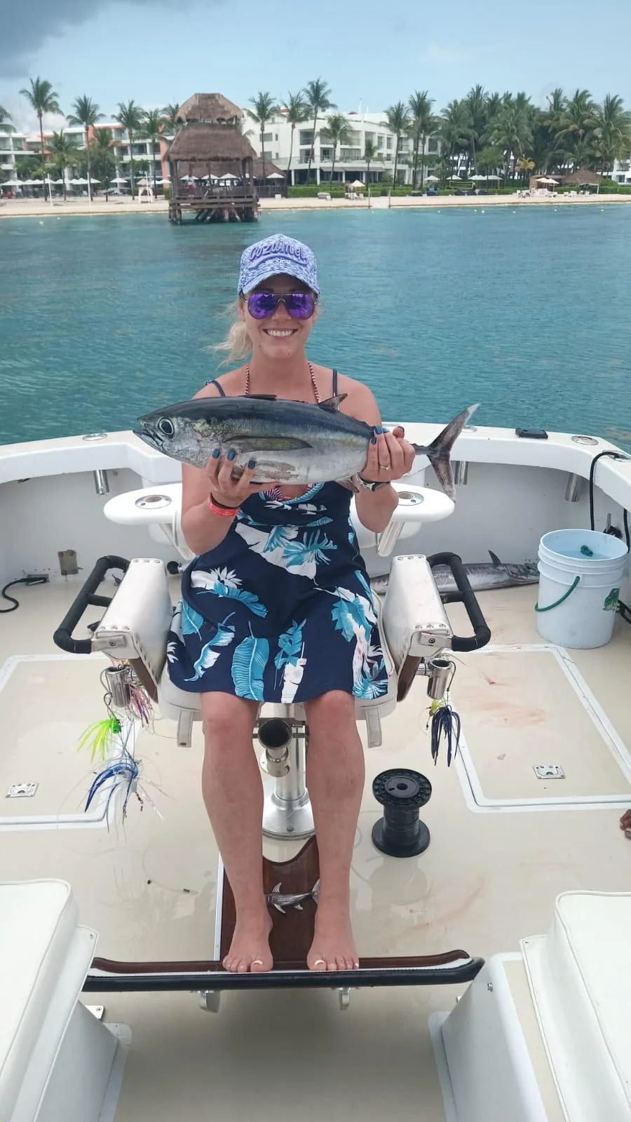 Deep sea fishing charter aboard Sea Candy, Cozumel
