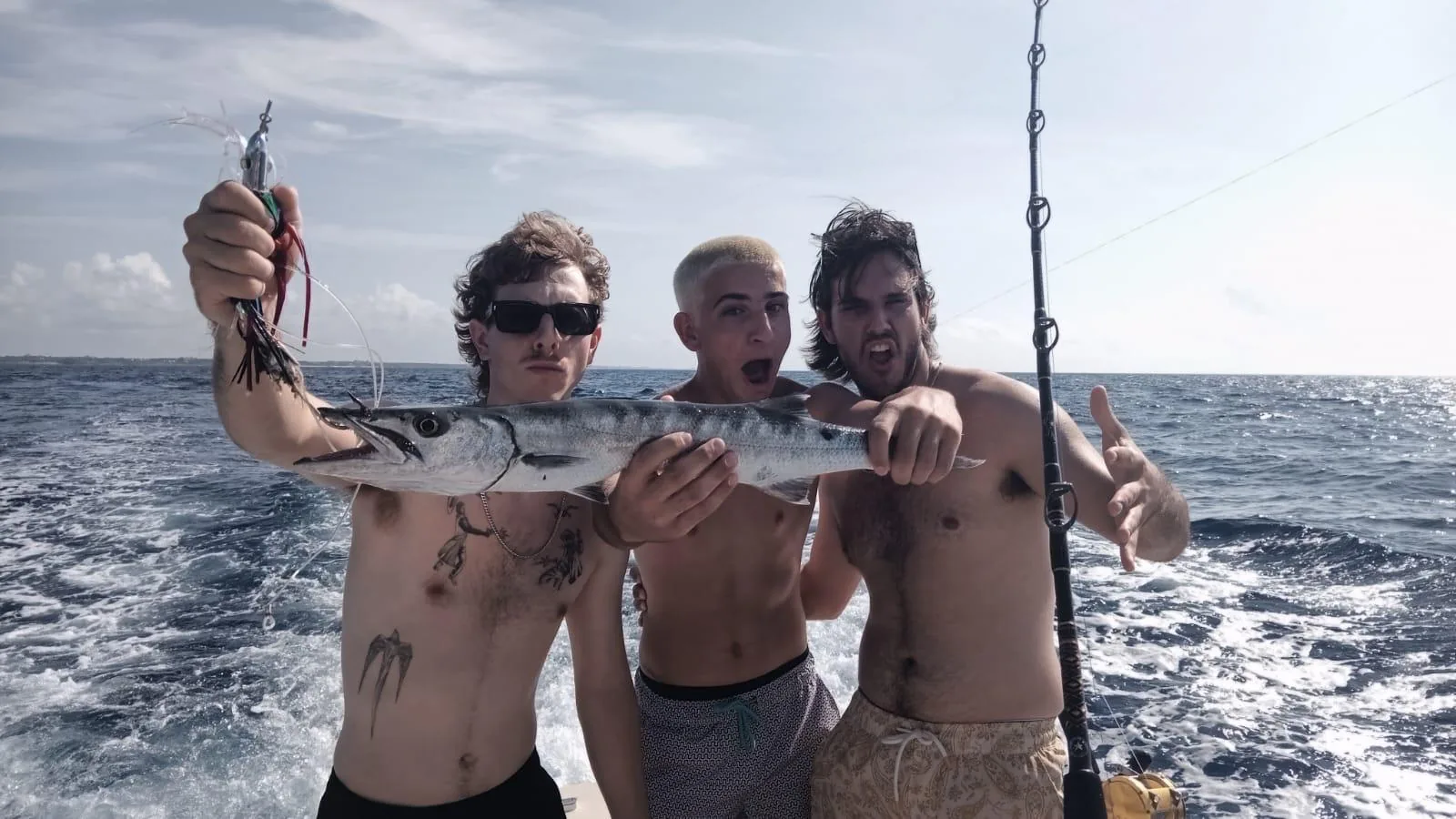 Deep sea fishing charter aboard Sea Candy, Cozumel